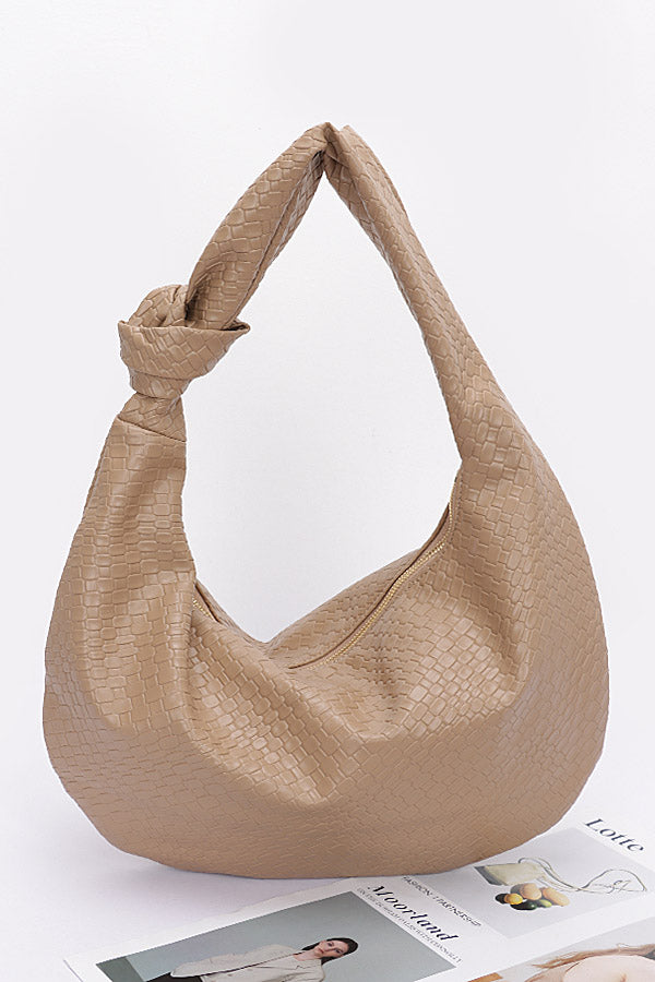 Pack of 3 Stylish 9611 Khaki Embossed Faux Leather Bags