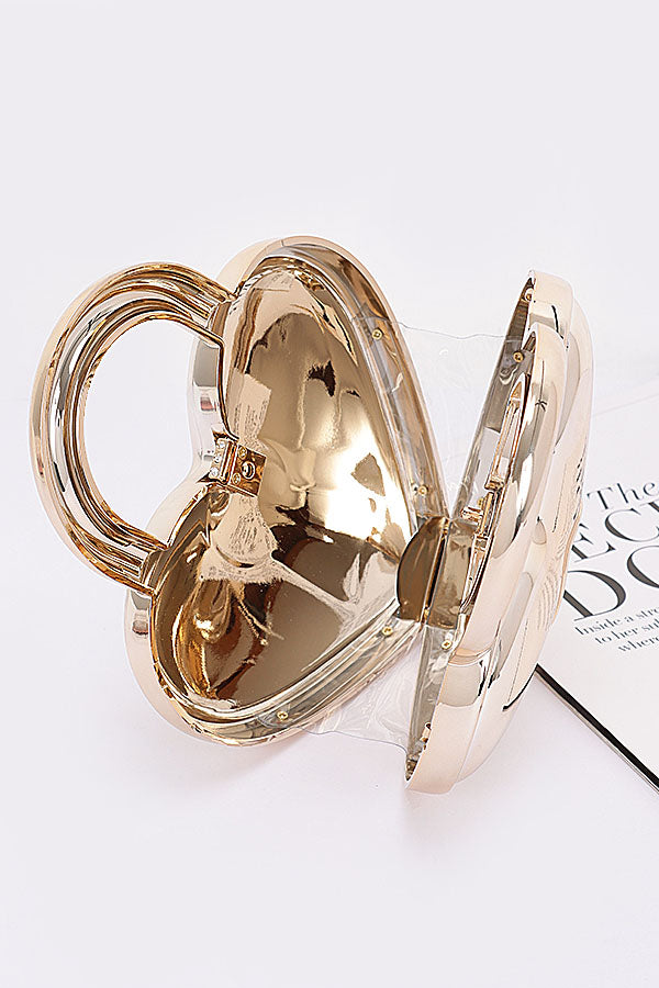 Set of 3 Metallic Gold Acrylic Bags