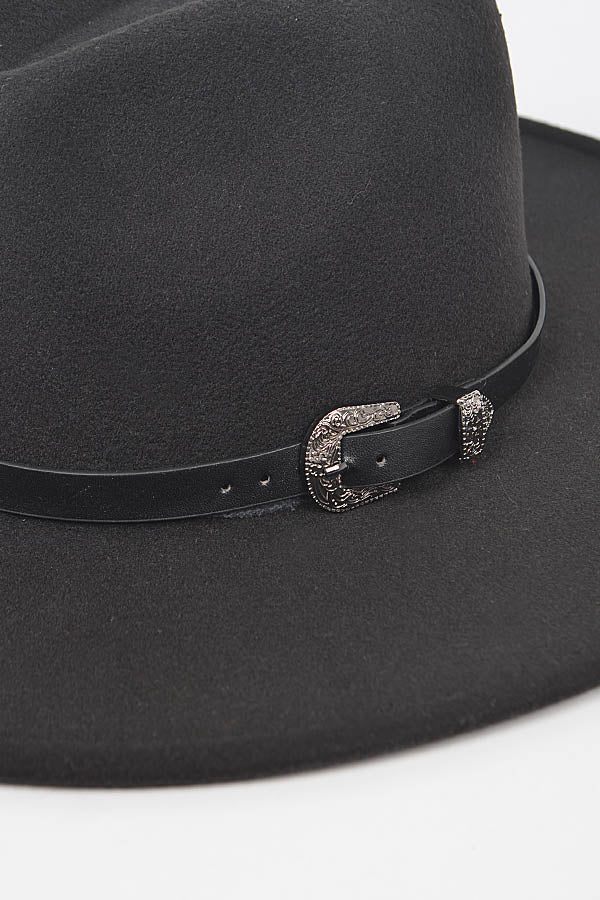 Set of 6 Camel 9651 Leather - Fedora with Buckle Detail