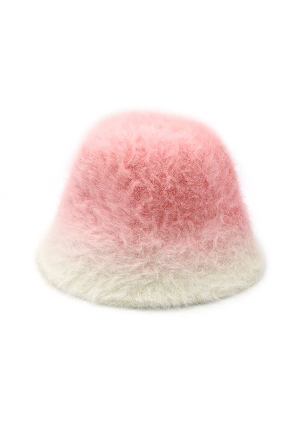 Fashionable Gradient Pink Fuzzy Bucket Hats - Set of Six