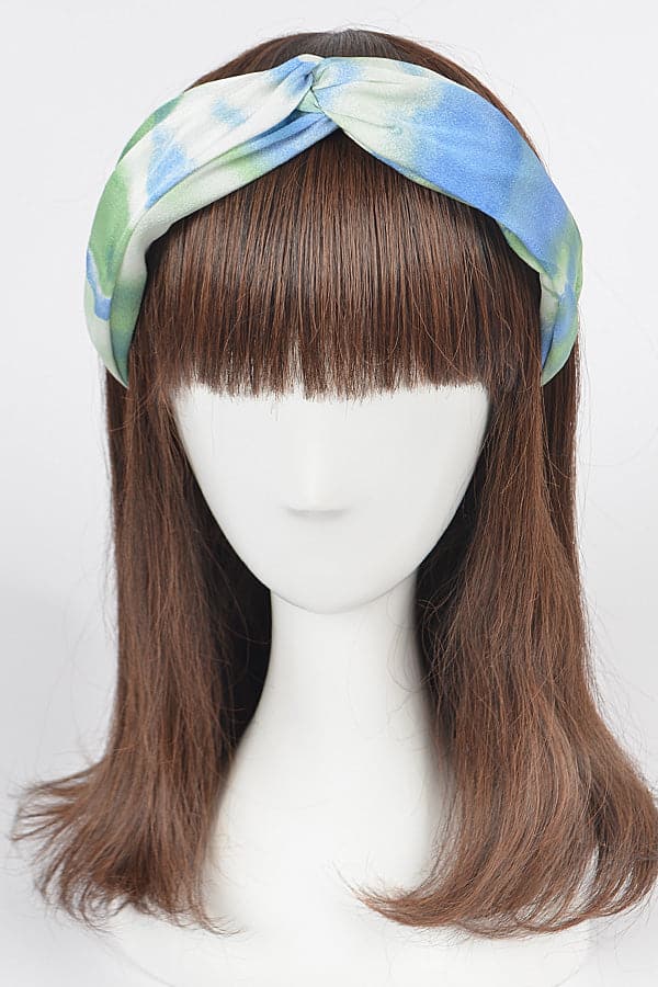 Pack of 6 Tie - Dyed Pink Braided Headbands
