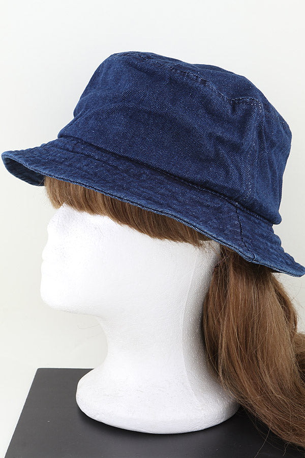 Set of 6 Dark Blue Classic Plain Bucket Hats