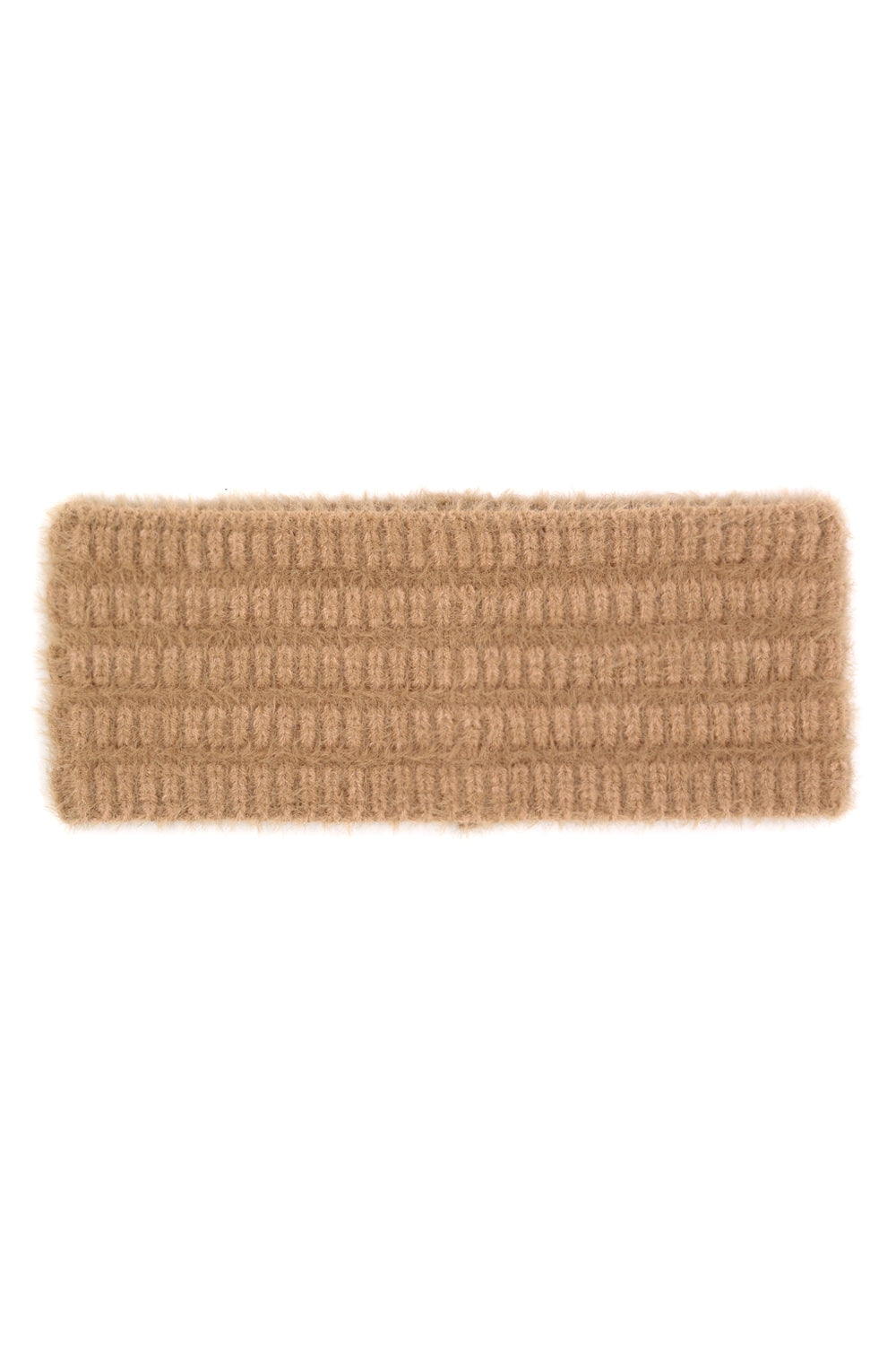 Taupe Fuzzy Cable - Knit Headbands, Pack of 6