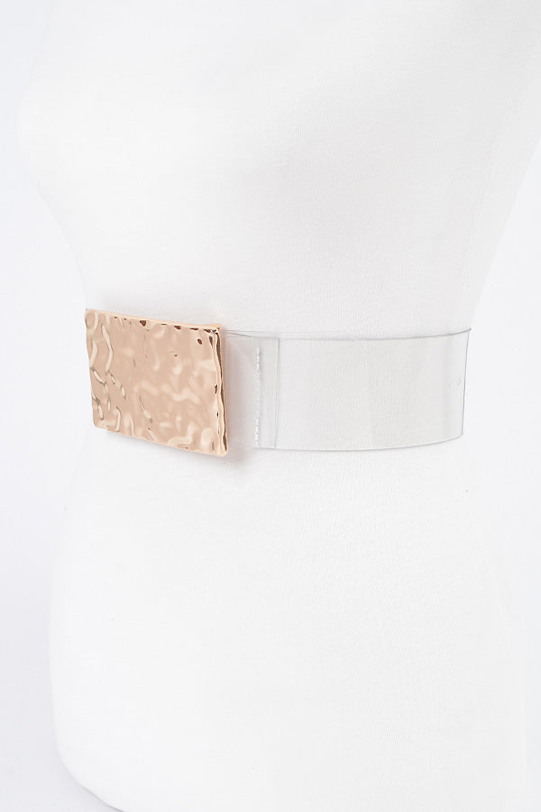 Set of 6 - 9678 Clear Gold Vintage Belts