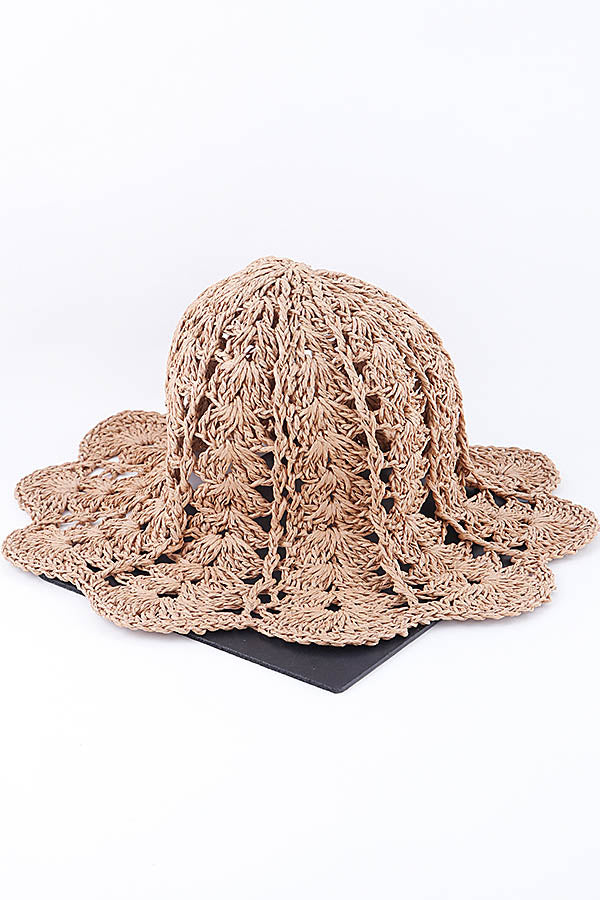 6 - Piece Set of 260014 Camel Basket - Weave Bucket Hats