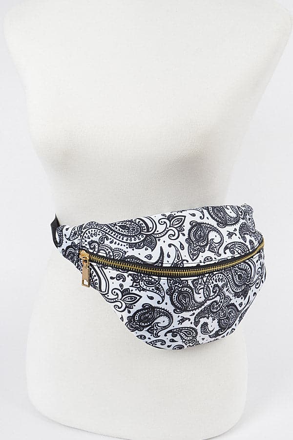 Set of 3 Pure White Bandana Fanny Packs