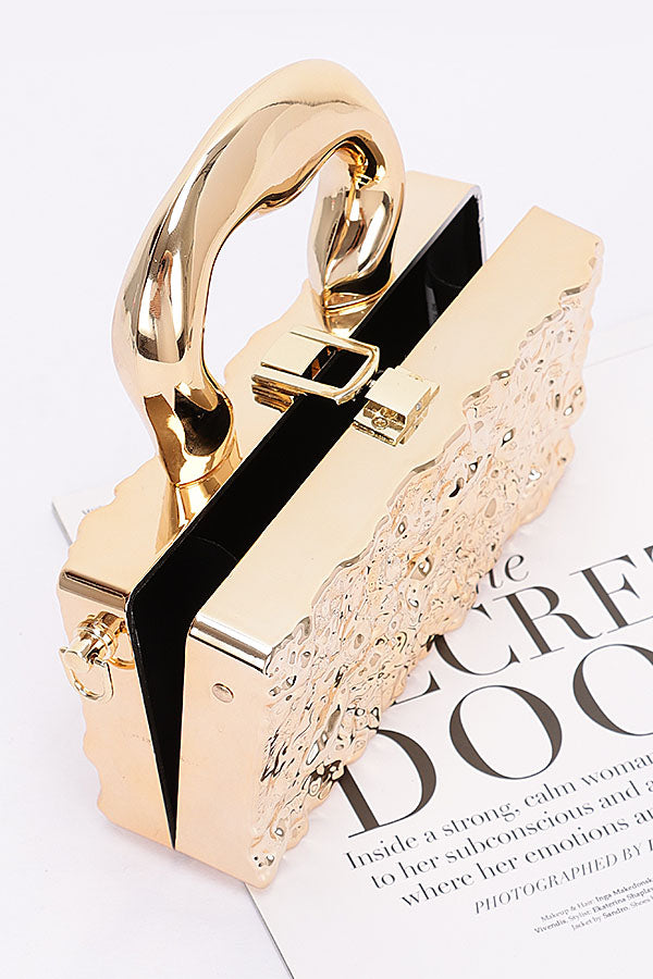 Set of 3 Shimmering Gold 8836 Metallic Acrylic Bags