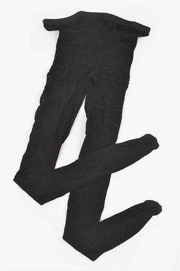 Set of Six 0958 Black Polyester Stockings