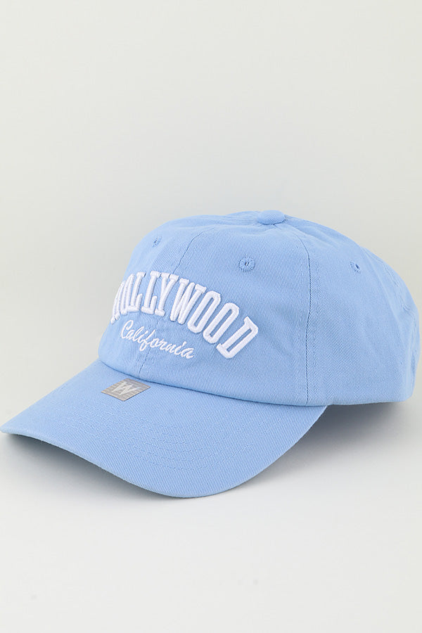 Pack of 6 Blue Hollywood California Classic Style Baseball Caps