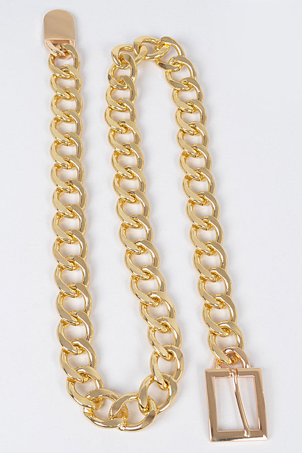 Set of 6 Premium 2667 Gold Chain Link Belts