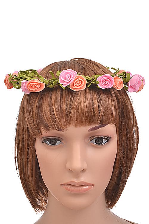 Set of 6 Adorable Peach Pink Small Hair Bands