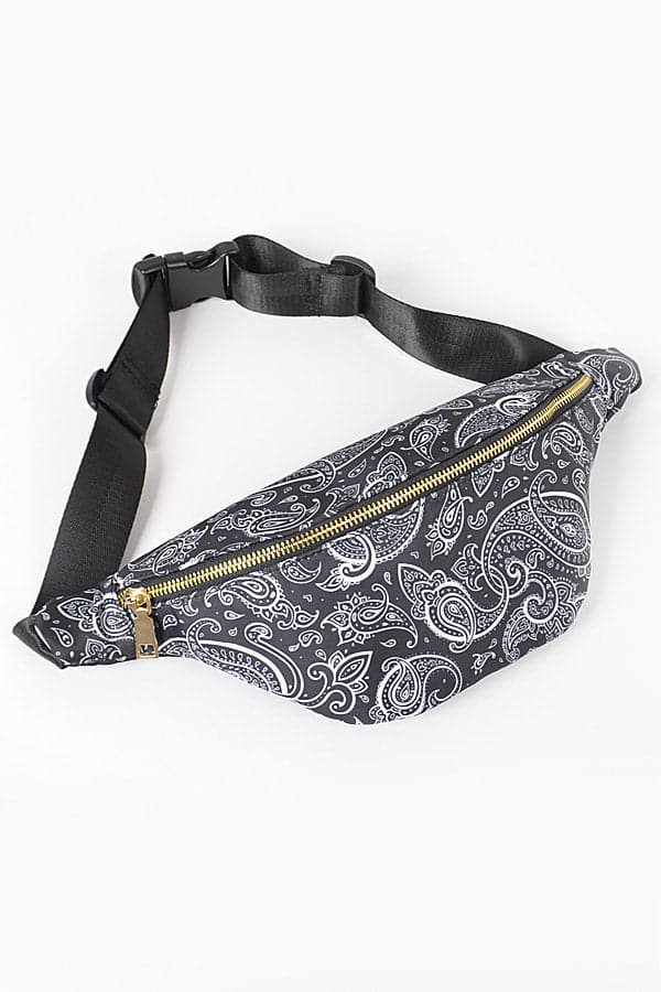 Navy Blue Bandana Fanny Pack - Set of 3