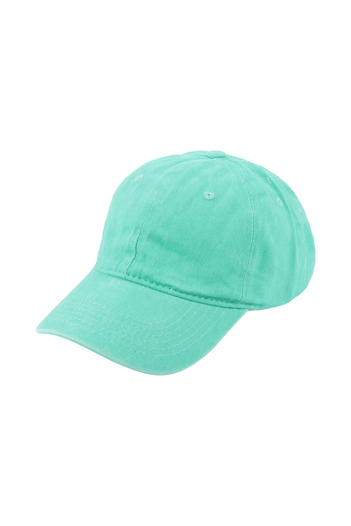 Light Green Acid - Washed Baseball Caps, Pack of 6