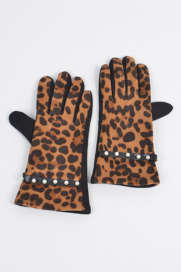 Pack of 6 Leopard Print 3348 Plaid Pattern Gloves