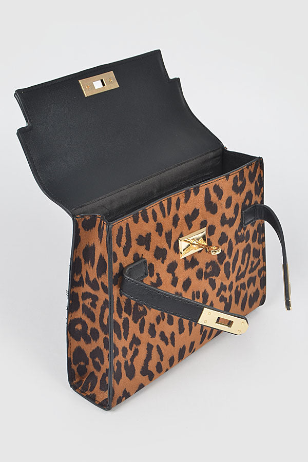 Set of Three 2066 Leopard Print Glamorous Animal Print Clutches
