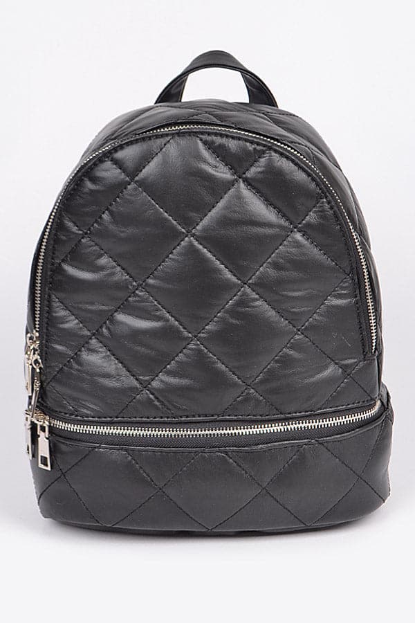 Pack of 3 Poly Diamond Design Backpacks in Black Color 8796