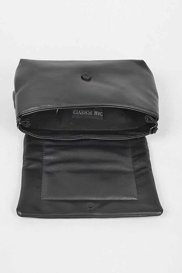 Brown Faux Leather Shoulder Bag - Set of 3