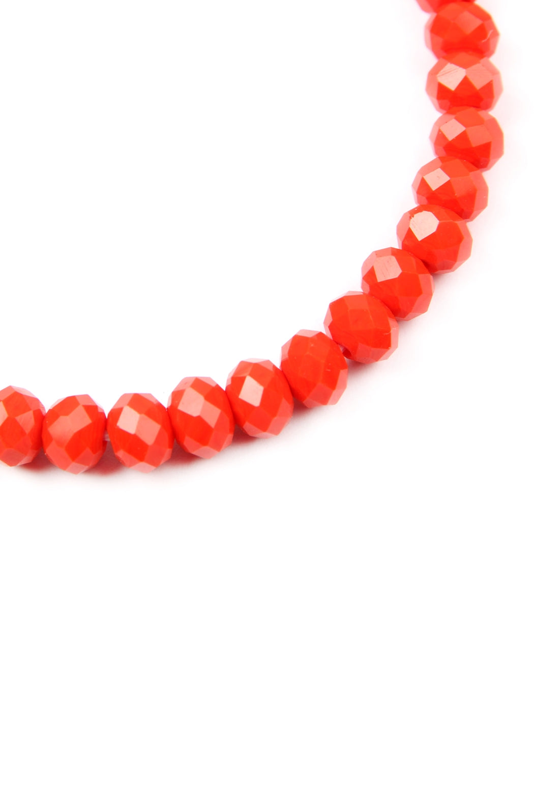 Red 6mm Glass Beads Stretch Bracelet for Love and Being Loved - Set of 6 Pieces