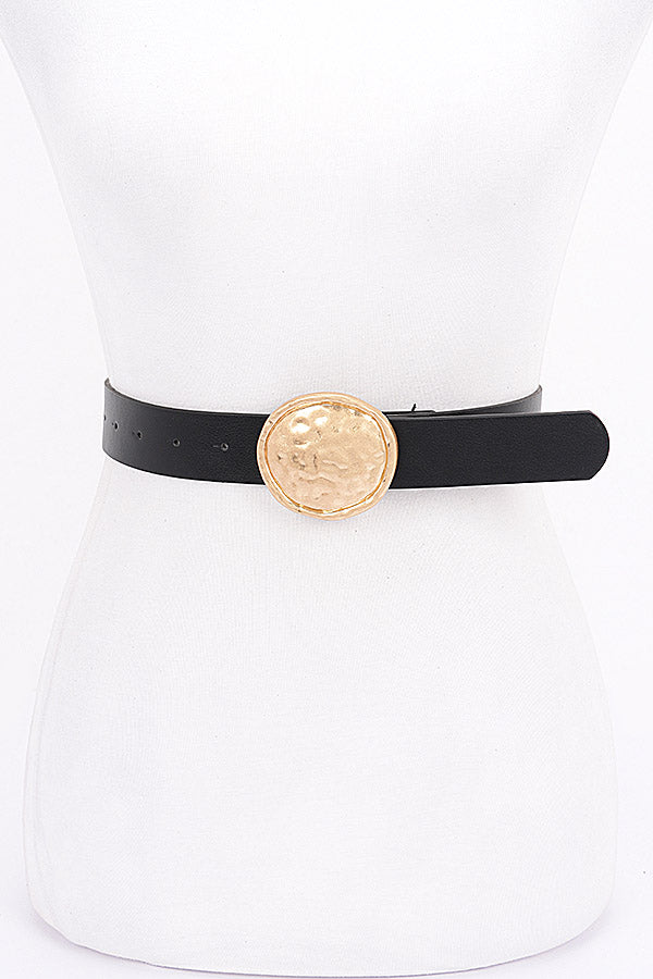 Black 7388 PU Belts - Set of 6