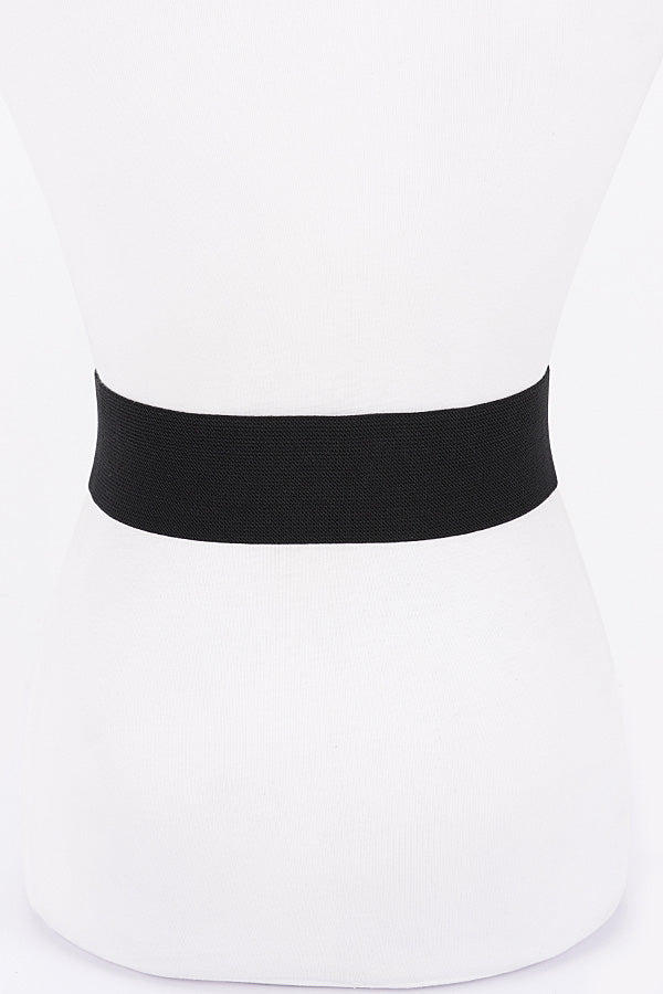 Pack of 6 Ivory 6778 Flower Bow Elastic Belts