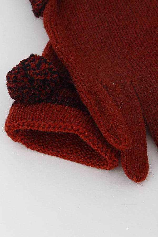 Set of 6 Charming Red Winter Gloves 7JAC