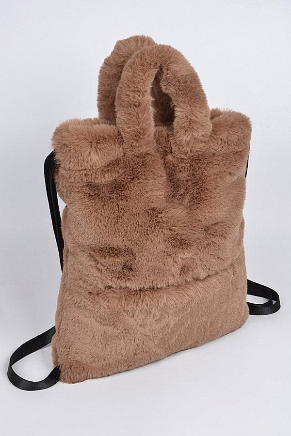 3-Pack of 8896 Multi - Purpose Khaki Fur Backpacks