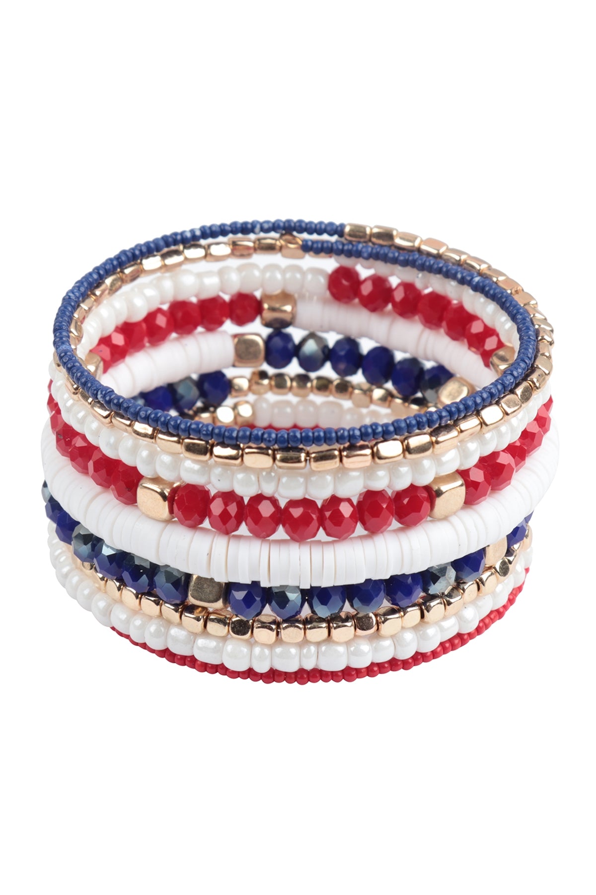 Versatile FIMO Charm Mix Beads CCB Bracelet Set from USA - Pack of Six Pieces