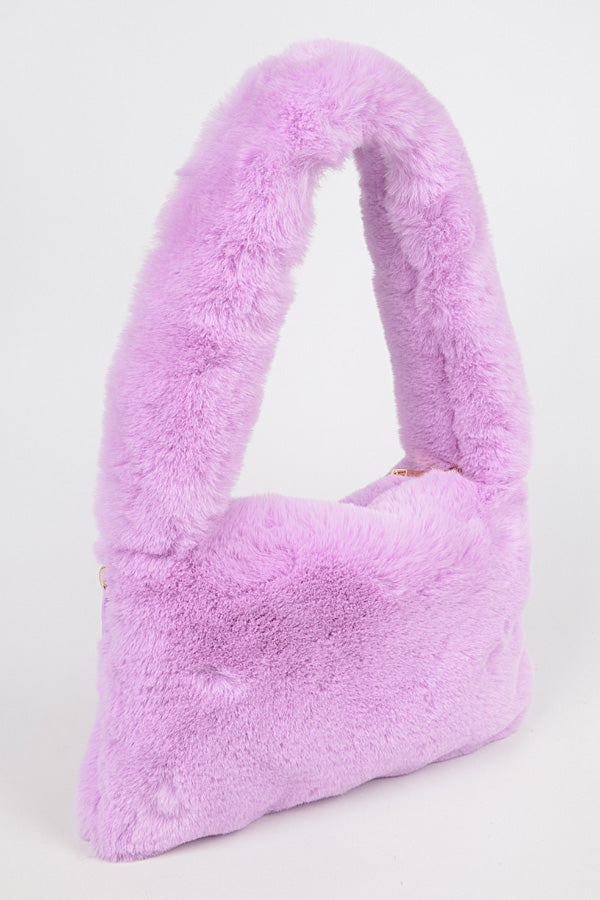 Pack of 3 Mint - 4555 Stylish Faux Fur Shoulder Bags