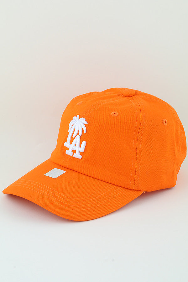 Orange Classic Los Angeles Palm Tree Caps - Set of 6