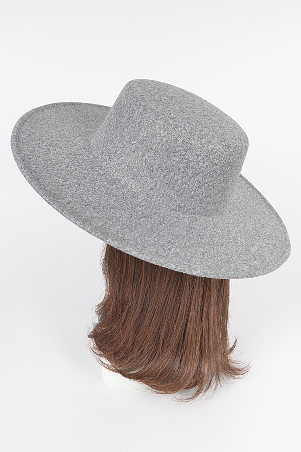 Set of 6 Stylish 4951 Green Wide - Brim Flat - Top Hats