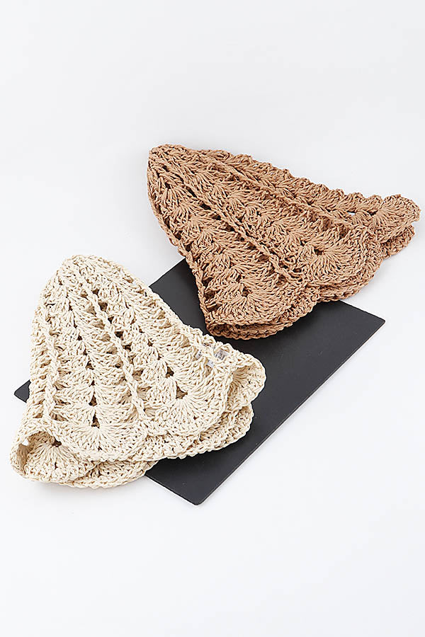 6 - Piece Set of 260014 Camel Basket - Weave Bucket Hats