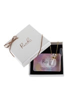 Pack of 6 White Natural Stone Rounded Crystal Perfume Bottle Necklaces with Elegant Box