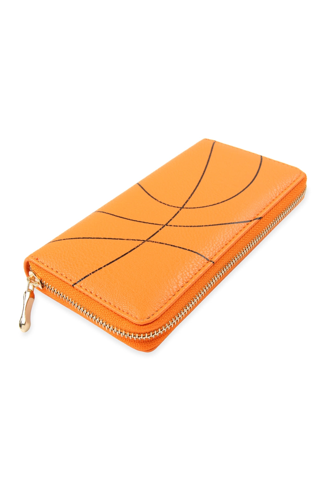 Set of 6 Basketball - themed Zipper Wallets