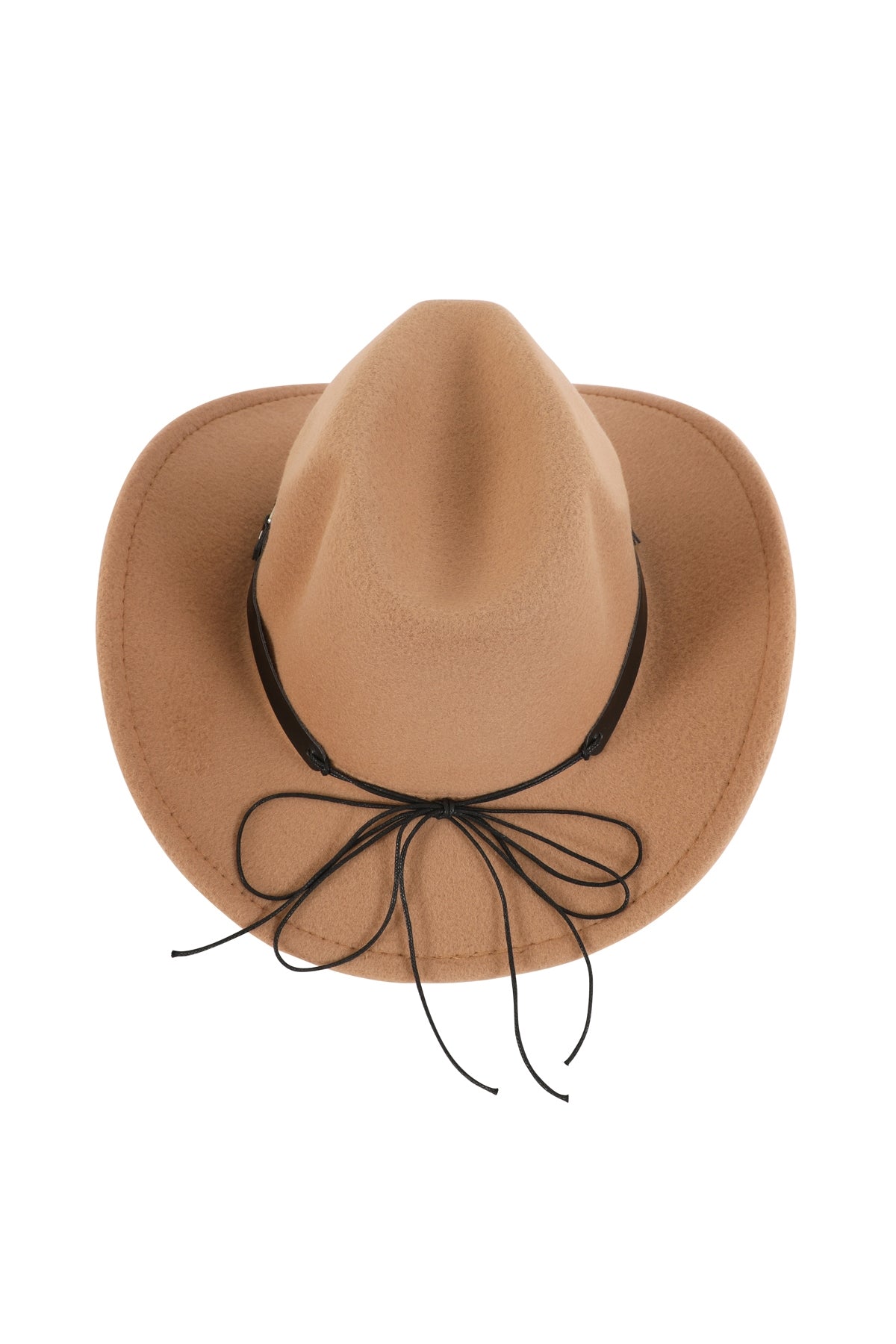 Classic Fedora Tribal Banded Hat in Khaki Color - Pack of Six Pieces