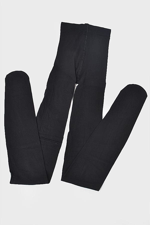 Stylish Black Fashion Tights - Pack of 6
