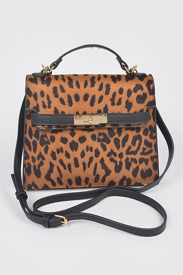 Set of Three 2066 Leopard Print Glamorous Animal Print Clutches