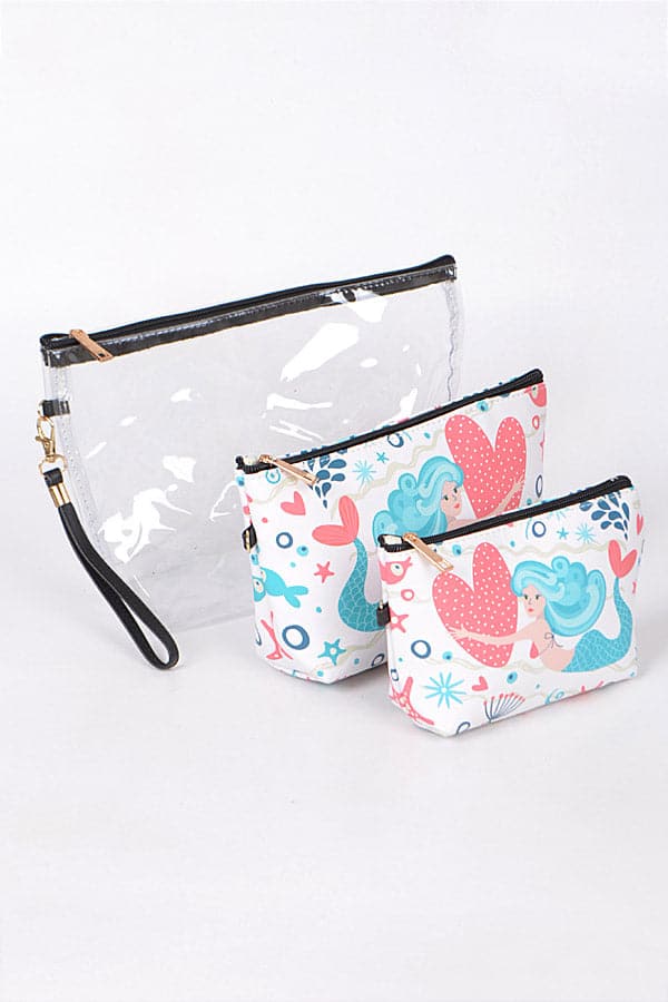 Set of Three 1926 Blue Mermaid - Inspired Lovely Clutch Bags