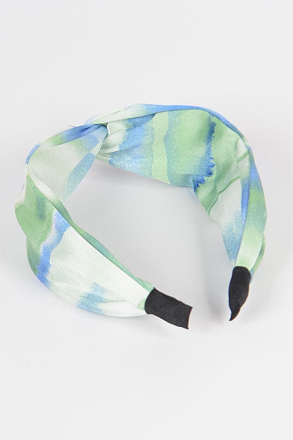 Pack of 6 Tie - Dyed Pink Braided Headbands