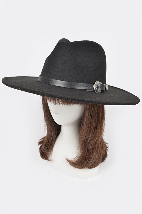 Set of 6 Camel 9651 Leather - Fedora with Buckle Detail
