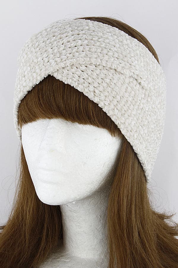 Ivory Knitted Head Band 6100 - Set of 6 Pieces
