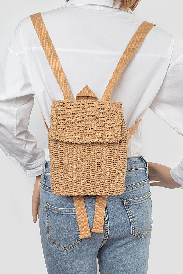 Pack of 3 - 3701 Woven Cotton Khaki Backpacks