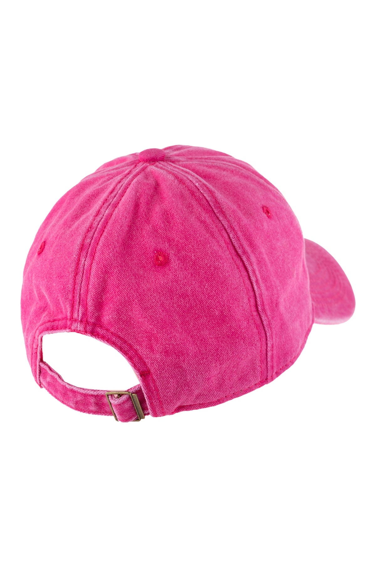 Fuchsia Acid - Washed Baseball Caps: Set of 6