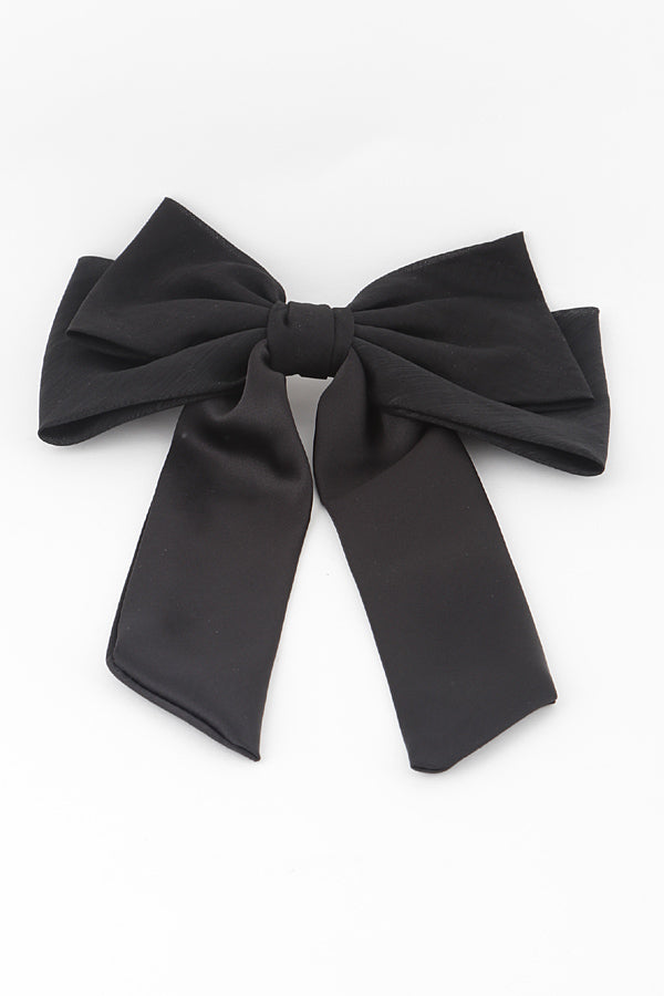 Pack of 6 Black 8768 Watercolor Ribbon Hair Clips