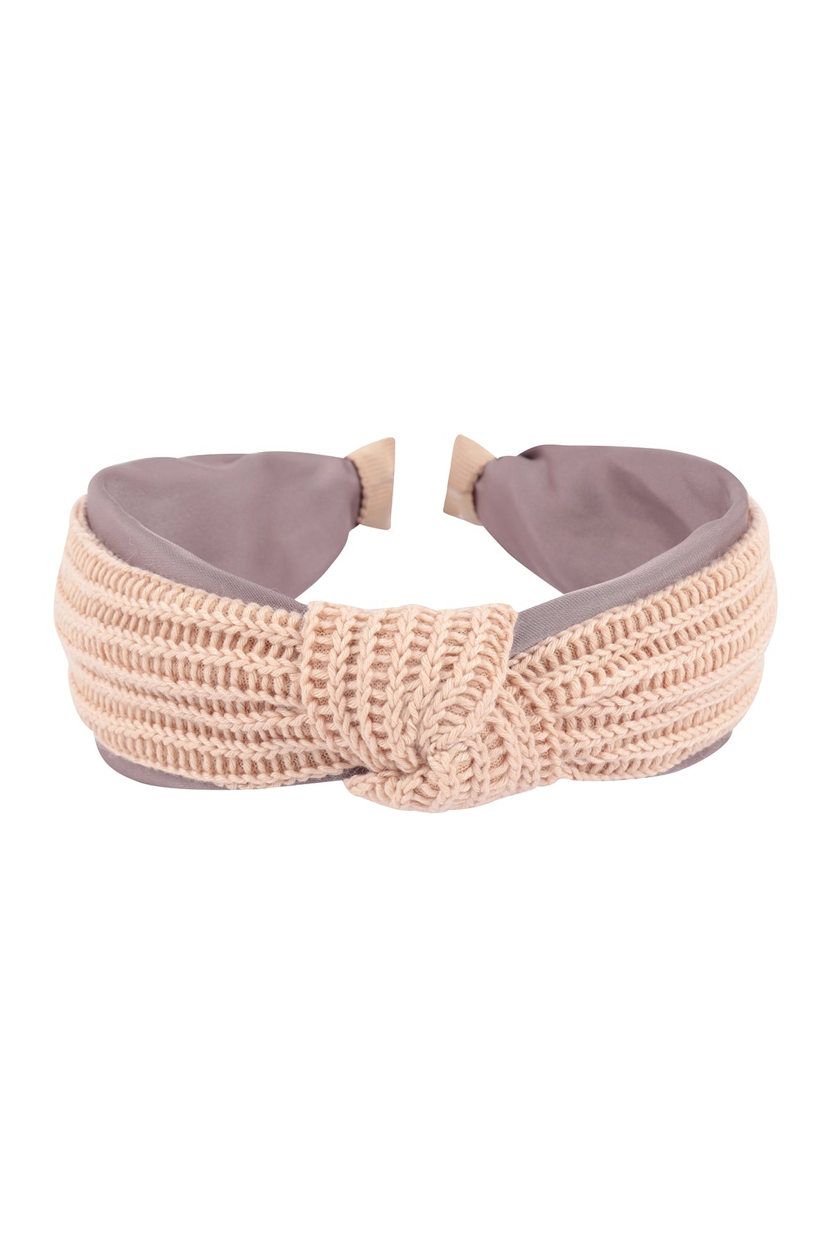 Beige Knitted Knot Headbands - Set of 6 Hair Accessories