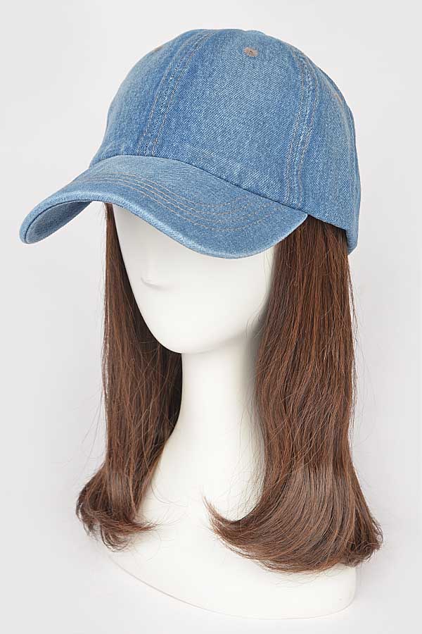 Black Denim Caps - Pack of 6 (Style 7771)