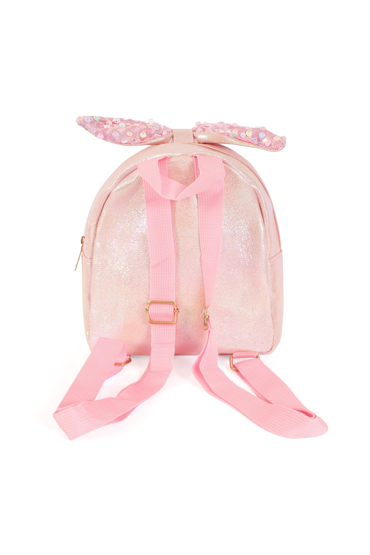 Adorable Sequin Ribbon Glitter Pink Backpacks for Kids - Set of 6