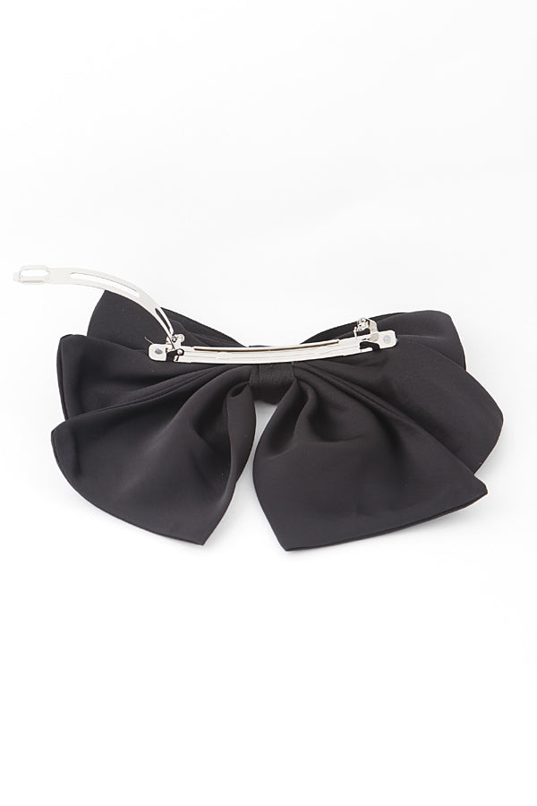 Pack of 6 Descending Ribbon Hair Clips in Green - Style 9768