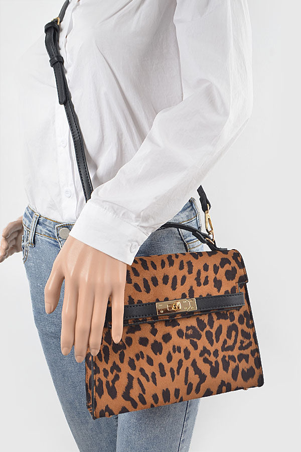 Set of Three 2066 Leopard Print Glamorous Animal Print Clutches