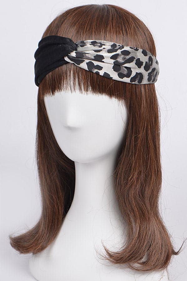 Pack of 6 Animal Print Headbands in Stylish Black Color - 6728