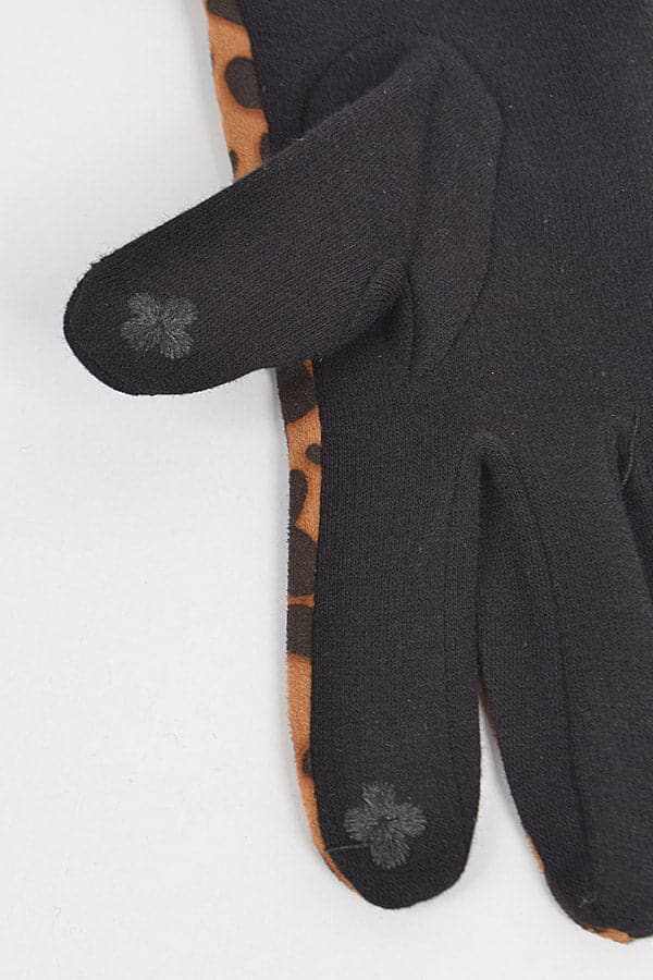 Pack of 6 Leopard Print 3348 Plaid Pattern Gloves